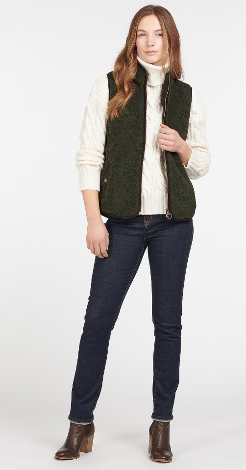 Barbour Burford Fleece Olive/Classic